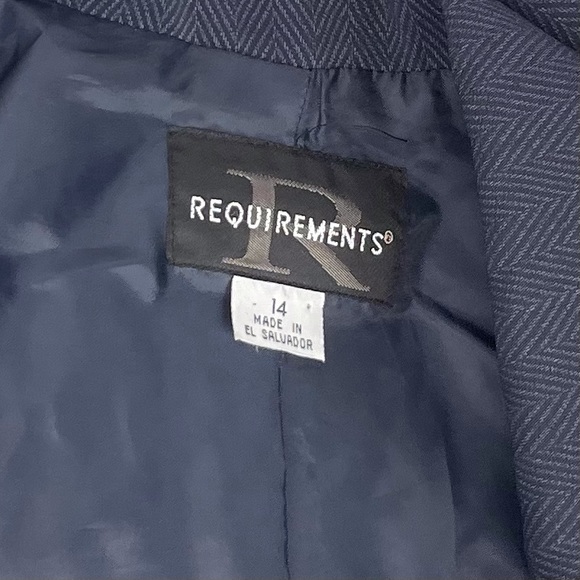 Requirements Blazer Jacket Coat Lined sz 14 - Picture 5 of 7